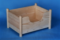 Wooden box 400x300x230mm with columns