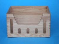 Wooden box 400x300x230mm cut-out